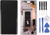 Lcd-scherm en Digitizer volledige montage met frame voor Galaxy Note9 / N960A / N960F / N960V / N960T / N960U (roze)