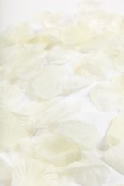 3x 500x Rozenblaadjes Cremé - Feest Thema Bruiloft Rozen
