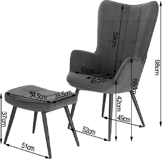 Stoel voor promo slaapkamer