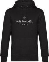 Mr Padel Italy- Zwarte Hoodie Maat S - unisex hoodies met capuchon