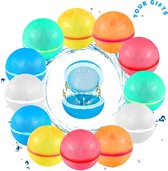 [Miidou] Ballons à eau réutilisables à fermeture automatique 6x - Jouets aquatiques pour garçons, filles et enfants - Extérieur - Piscine - Jouets de plongée - Tiktok - Ballon à eau réutilisable - Lot de 6