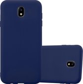Cadorabo Hoesje geschikt voor Samsung Galaxy J5 2017 US Version in CANDY DONKER BLAUW - Beschermhoes gemaakt van flexibel TPU silicone Case Cover