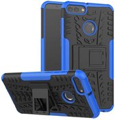 Schokbestendige Back Cover - Huawei Y9 2018 - Blauw