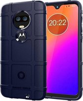 Hoesje voor Motorola Moto G7 - Beschermende hoes - Back Cover - TPU Case - Blauw