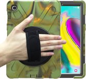 Samsung Galaxy Tab S5e Cover - Hand Strap Armor Case - Camouflage