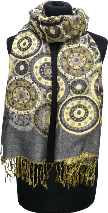 Sciarpa Viaggio Mimi & Thomas - Cachemire 100% Puro - Scialle Pashmina 180x70 Cm - Grigio - Foto 10