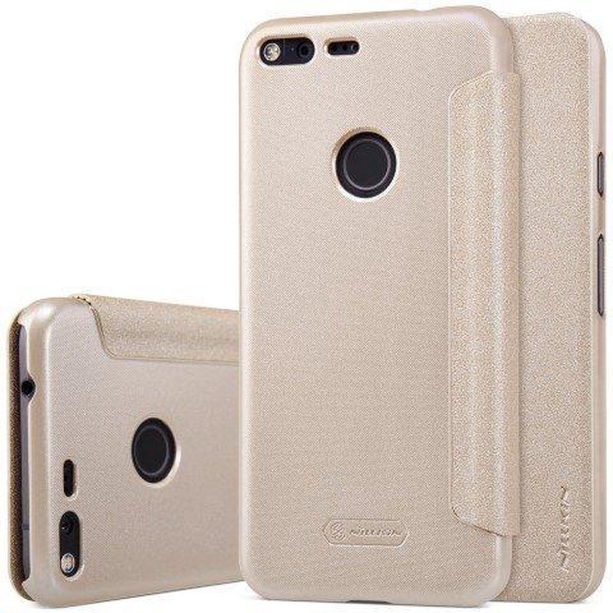 Nillkin - Google Pixel XL Hoesje - Leather Case Sparkle Series Goud