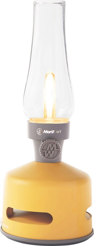 MoriMori - LED Buitenlamp/Lantaarn met Bluetooth Speaker - Snug Room - Geel