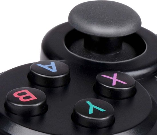No Fear Gaming Controller - USB-A - Plug & Play - 1,5 M kabel - Zwart | bol