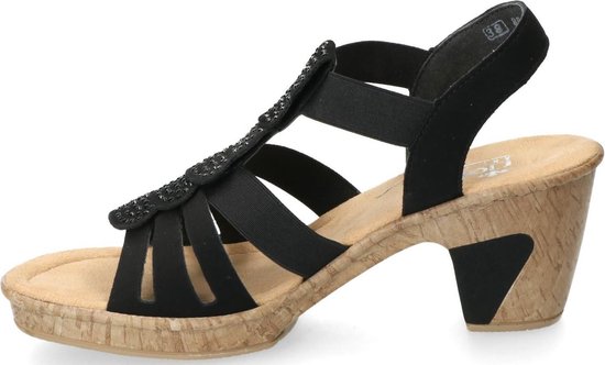 Zwarte Sandalen Rieker \