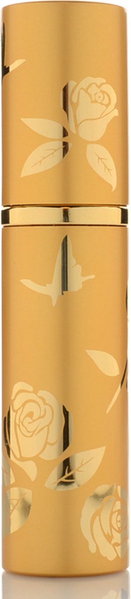 Luxe Mini Parfum Flesje - Navulbaar - 10 ml - Reisflesje - Parfumverstuiver - Goud / Goud