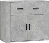 Maison Exclusive - Buffet 80x33x70 cm bois traité béton gris