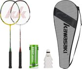 Badmintonracketset badmintonracket badmintonracket professioneel met 3 badmintonballen 1 rackettas 2 shuttles voor training, sport - Parent Product