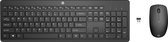 HP 650 draadloze toetsenbord- en muiscombinatie