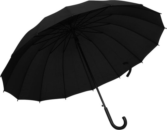 vidaXL-Paraplu-automatisch-120-cm-zwart - vidaXL