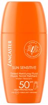 LANCASTER SUN SENSITIVE Fluide matifiant teinté - protection solaire pour le visage - 30 ml