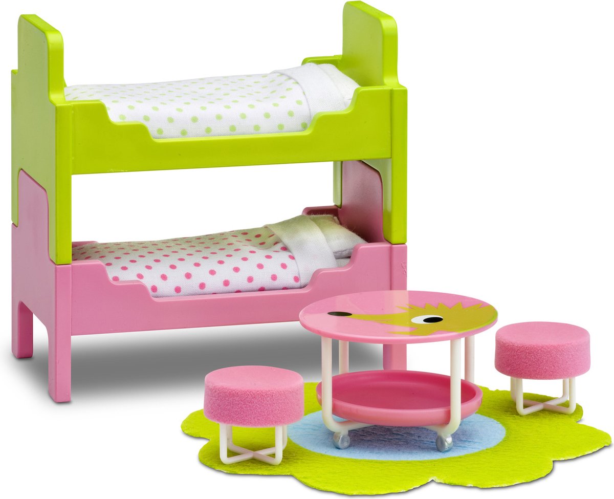 Lundby Smaland - Poppenhuis kinderkamer met stapelbed