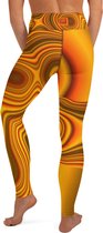 ll THE MOON Yoga Legging dames de qualité supérieure, est imprimé, coupé et cousu à la main par commande avec un imprimé original unique conçu par MOON