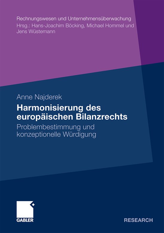 Harmonisierung des europäischen Bilanzrechts - cover