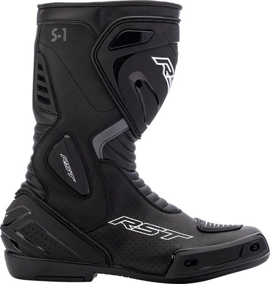 Stivali Da Moto RST S1 Uomo - Colore Nero/Nero, Alti, Certificati CE, Vestibilità Comoda