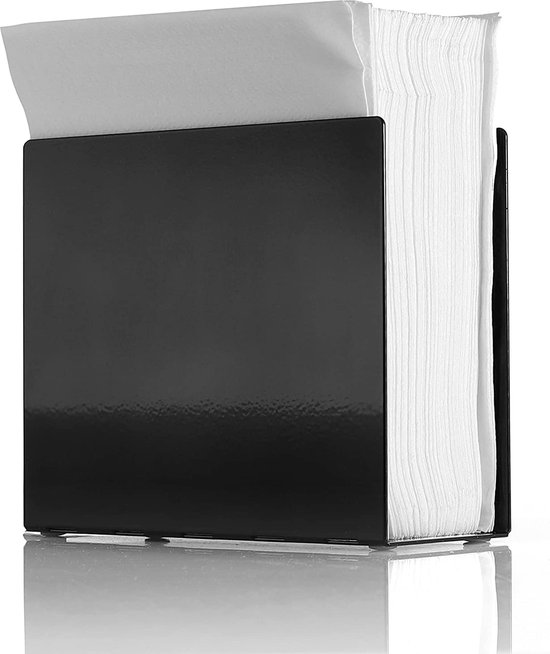 Roestvrijstalen servethouder, metalen servethouder opbergrek, cocktailservethouder opbergrek, zilver, 1 stuk