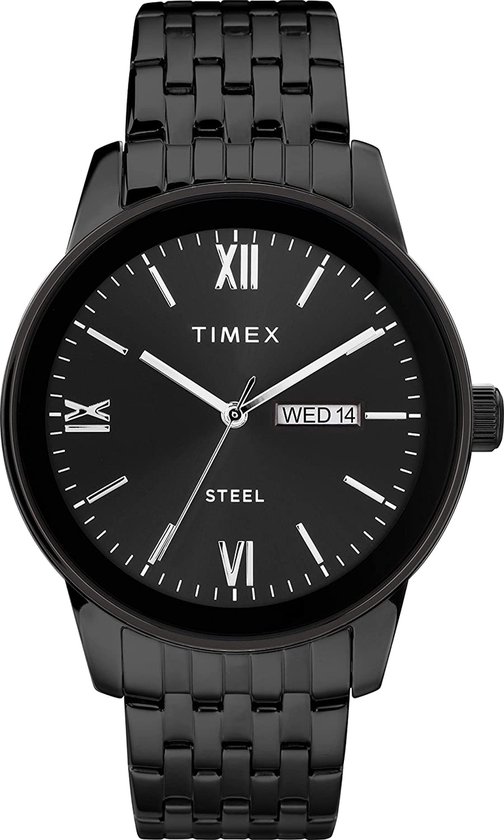 Timex Dress TW2T50400 Horloge - Staal - Zwart - Ø 41 mm