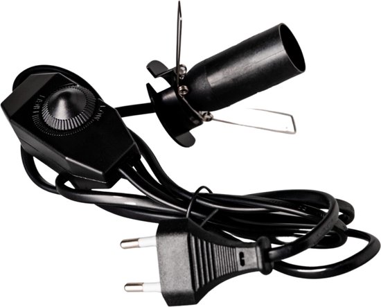 Monteur verkiezing ze Dimbare Schakelaar E14 fitting met kabel – Voor Himalaya Zoutlamp – 25W  gloeilampje –... | bol.com