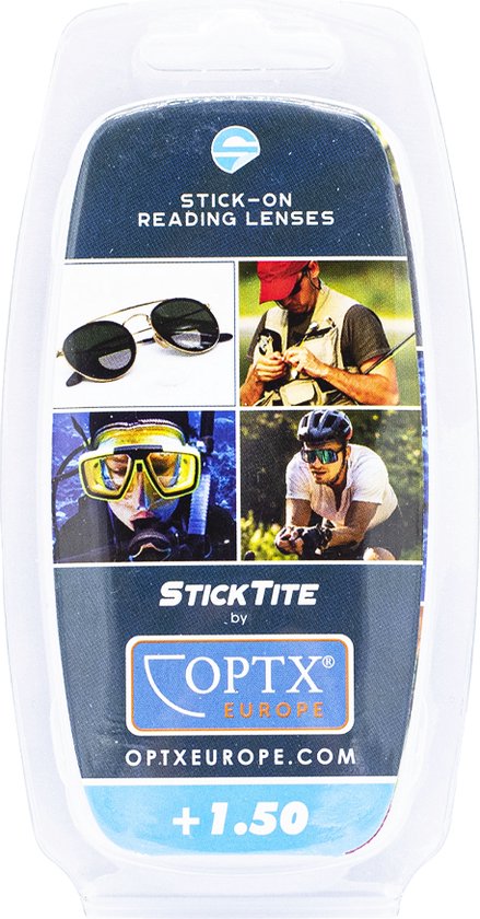 StickTite Press-on Bivocale leeslenzen sterkte +1.50 - Plaklens - Transparant