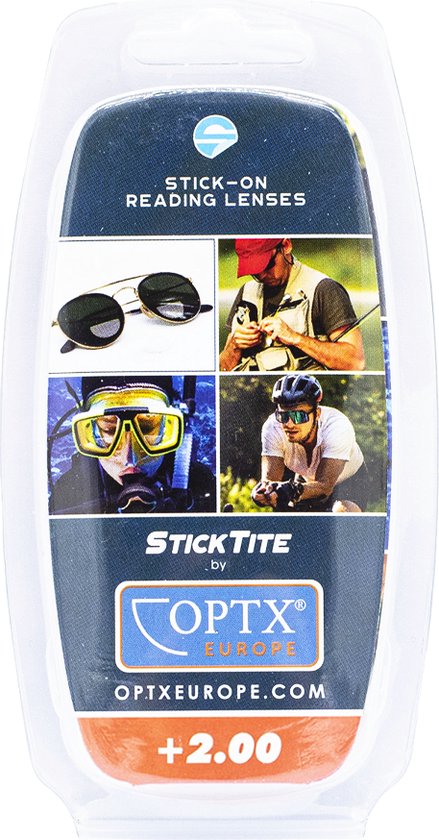 StickTite Press-on Bivocale leeslenzen sterkte +2.00 - Plaklens - Transparant