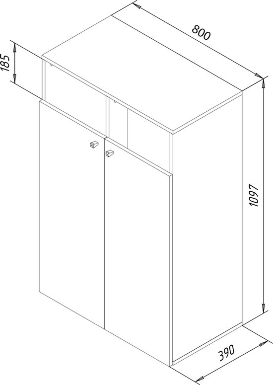 VCM Stoffen waskast Waskist Wasmand Stoffen waskist Dreso XXL2f Stoffen
