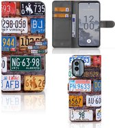 Wallet Book Case Nokia X30 GSM Hoesje Kentekenplaten