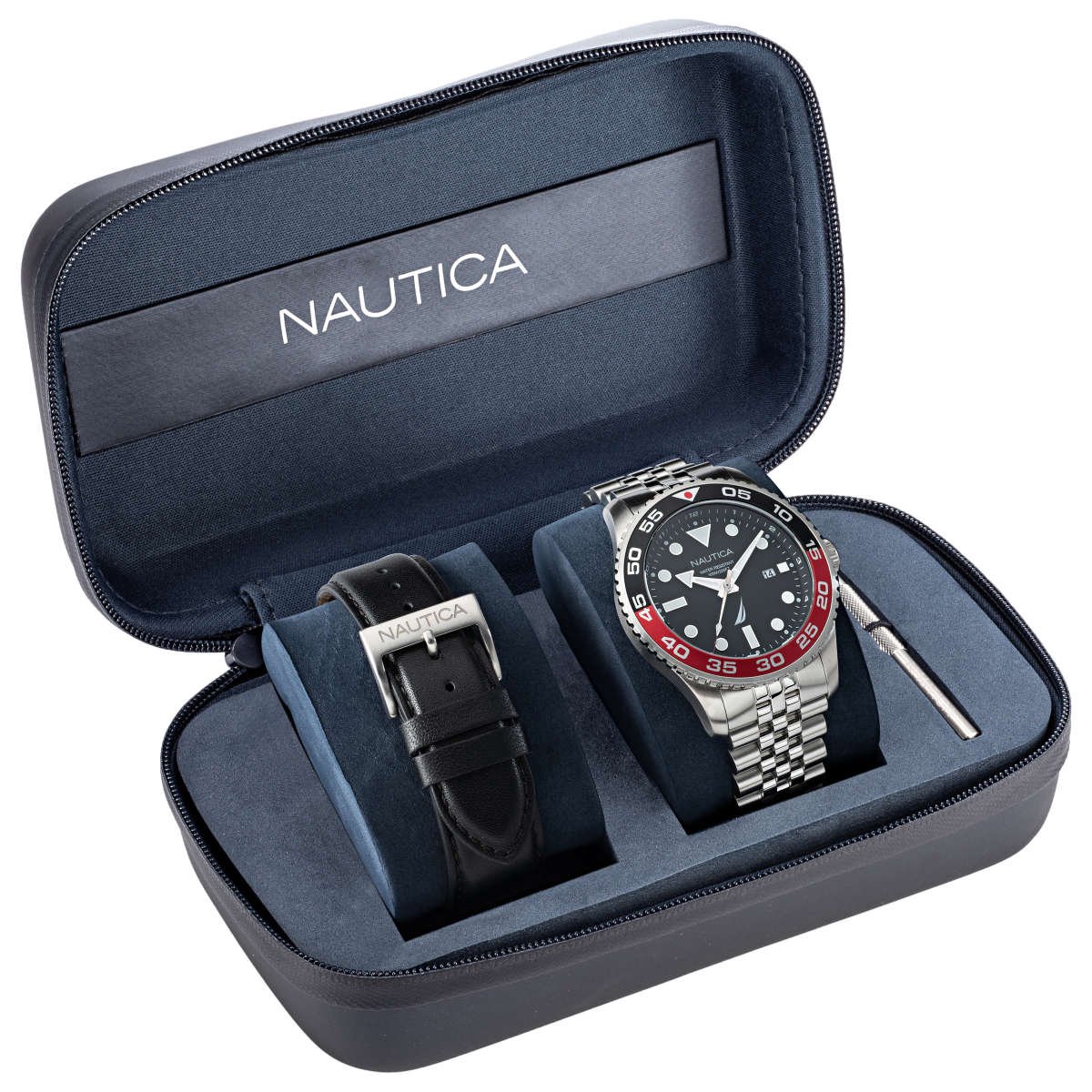 Nautica Pacific Beach NAPPBF145 geschenkset met extra horlogeband
