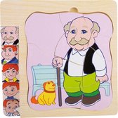 small foot - Layer Puzzle Grandmpa's Life / opa puzzel /puzzelen / spelletje /cadeautje