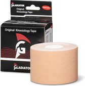 Gladiator Sports Kinesiotape - Kinesiologie Tape - Waterbestendige & Elastische Sporttape - Fysiotape - Medical Tape - Per Rol - Beige