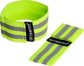 Brassard Arisenn® Sports avec bandes réfléchissantes pour des sports en toute sécurité dans l'obscurité - 2 pièces