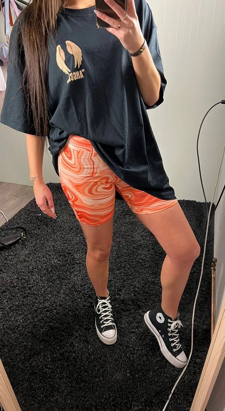 Biker short koningsdag kleding fietsbroek oranje