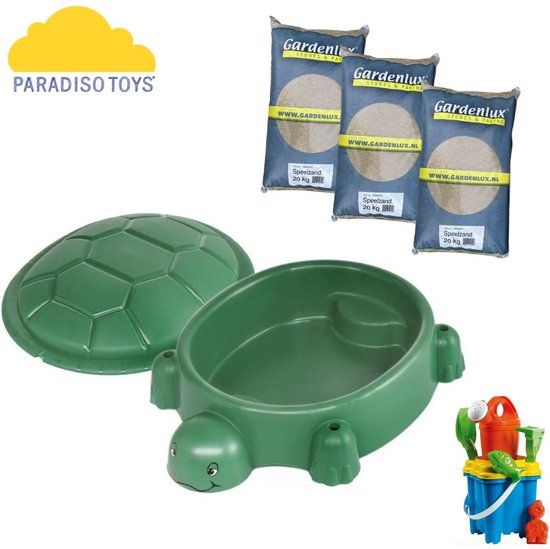 Little Tikes zandbak schildpad groen kunststof 109 x 120 cm met deksel kopen? | Speeltoestellen