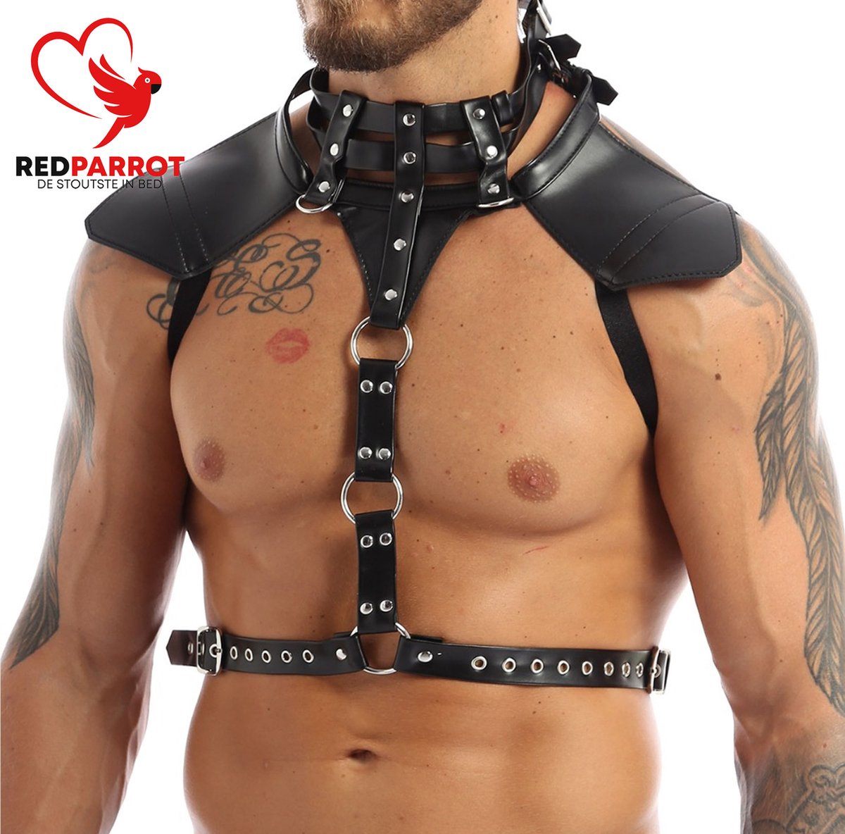 Harnais avec plastron et poignée pour chien de travail