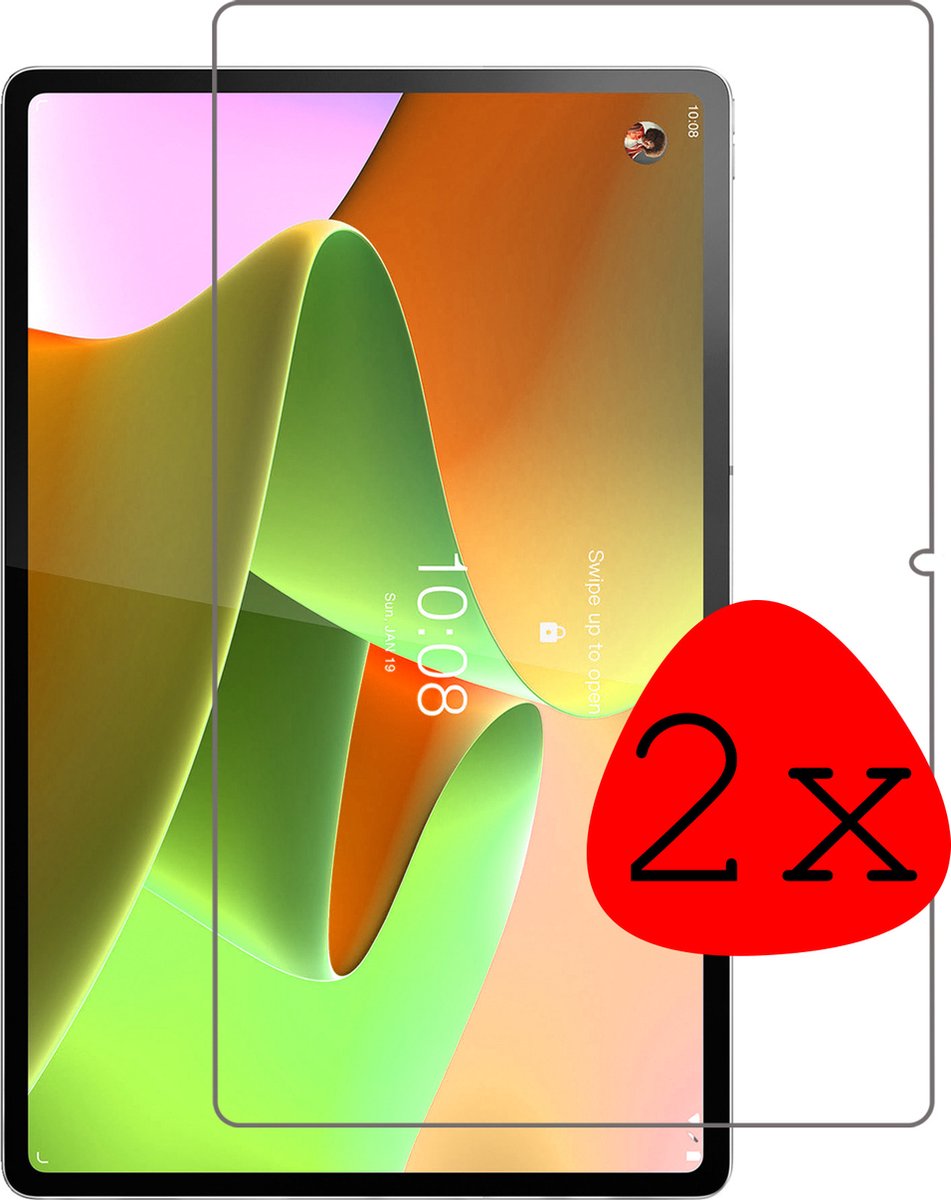 Screenprotector - 2 Stuks Geschikt voor Lenovo Tab P12 Pro - Extra Sterk - Beschermglas - Gehard Glas - Tempered Glass - Screen Protector