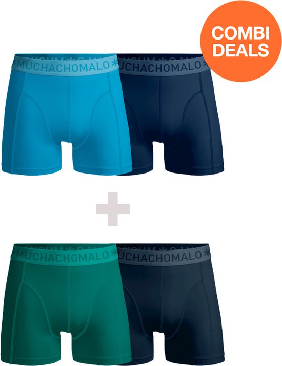 Muchachomalo Heren Boxershorts - 2 Pack - Maat L - 95% Katoen - Mannen Onderbroeken