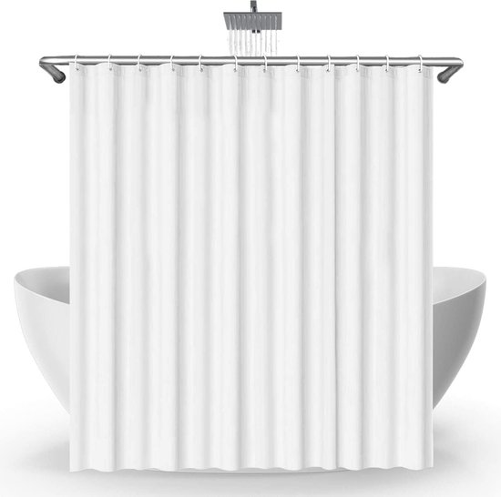 Douchegordijn 180x200cm magneetset BELANGRIJK waterafstotend met...