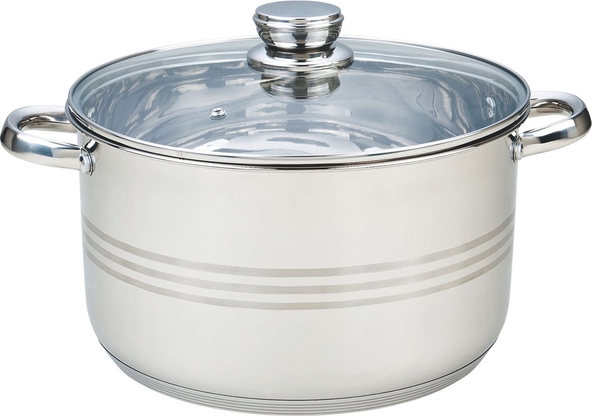 Edënbërg Classic Line - Kookpan met Deksel - RVS - Ø 36 cm - 20.3L