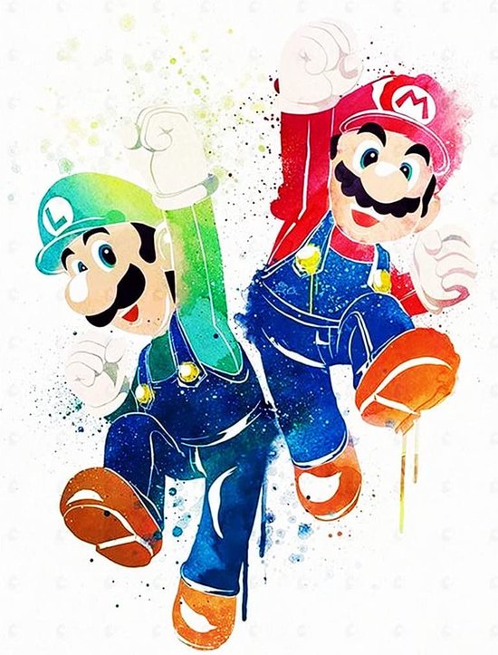 DIAMOND PAINTING Mario (30 X 40 CM)