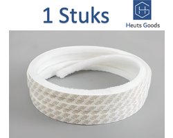 Heuts Goods | Tochtstrips voor Deuren | Tochtstrips | Duurzaam | Tochtband | Tochtstopper | Raam en Deur | Tochtborstel | Deurborstel Zelfklevend | Wit | 5m*9mm*5mm L*B*H | 1 STUKS