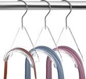 kledingstang [set van 3] - stabiele tassen hangers handtassen organizer kast & garderobe - transparante tashaken voor rugzak, sjaal, stropdas en tassen opbergen