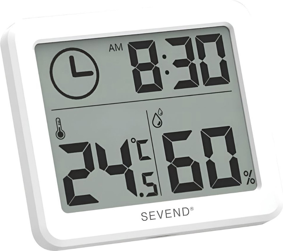 Temperatuurmeter binnen - Hygrometer - Luchtvochtigheidsmeter - Incl CR2032 batterij - SEVEND®