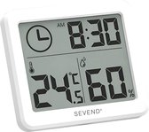 Hygrometer - Luchtvochtigheidsmeter - Temperatuurmeter binnen - Incl CR2032 batterij - SEVEND®