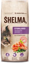 Nourriture pour chat Shelma - nourriture pour chat riche en saumon frais - 8 kg
