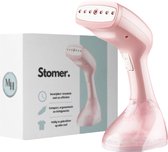 Bol.com Krachtige Luxe Kledingstomer - Handstomer - Stoomstrijkijzer - 1500W - Inclusief twee opzetborstels - Roze aanbieding