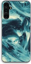 Case Company® - Hoesje geschikt voor Samsung Galaxy A14 hoesje - Dreaming About Whales - Soft Cover Telefoonhoesje - Bescherming aan alle Kanten en Schermrand